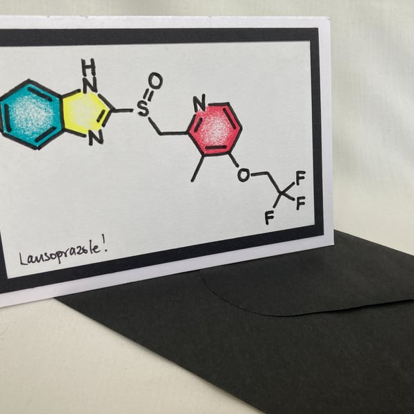 Lansoprazole greetings card