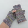 Fingerless Mitts for Adults Green Purple Yellow Pink Cream