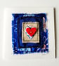 Handmade 'Layered Heart' Blank Greeting Card 