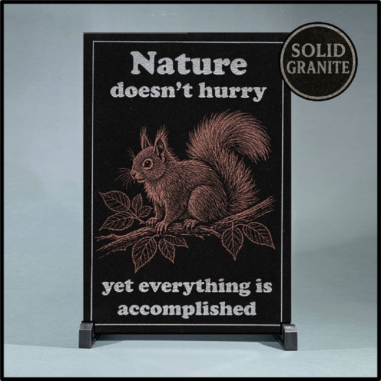 Nature Doesn't Hurry … Nature Wisdom (Squirrel)