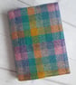 A6 "Harris Tweed®" Notebook Cover - Pastel Spring Check - Image 1