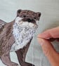 Otter card, blank card, printed card for otter and animal lovers - Image 8