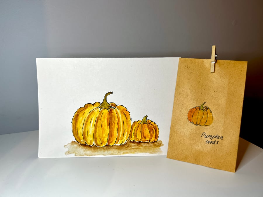 Pumpkin cards - Halloween grow your own gift