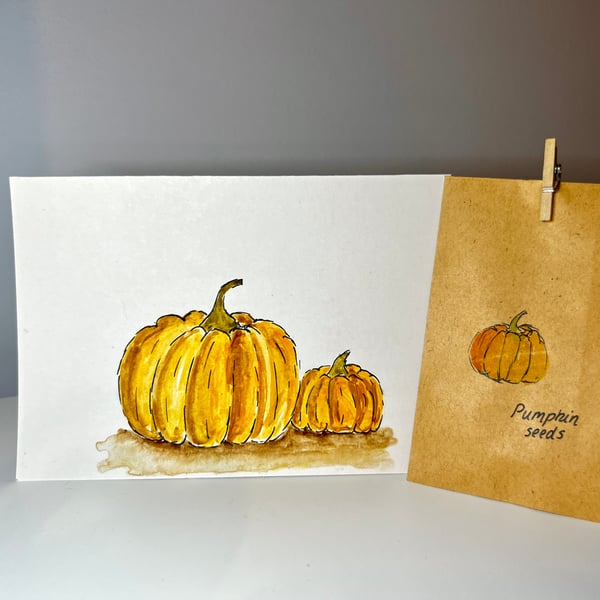 Pumpkin cards - Halloween grow your own gift