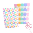 Double Pack Pastels Geometrics Blank Greetings Card Pack - Save 50p