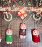 Felt pigs in blankets Christmas decorations