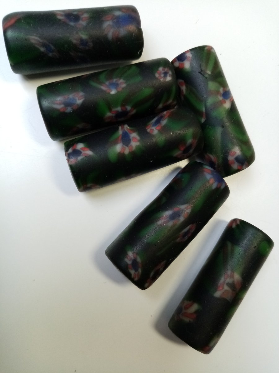 Large millefiori trade beads