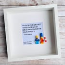 Homer & Marge Simpson Personalised Minifigure Frame