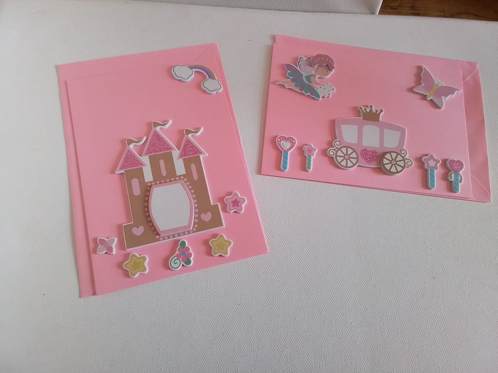 Pack of 2 fairytale cards. Ref 530. Summer seconds