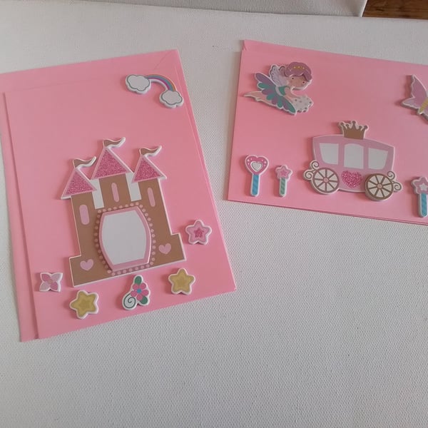 Pack of 2 fairytale cards. Ref 530. Summer seconds