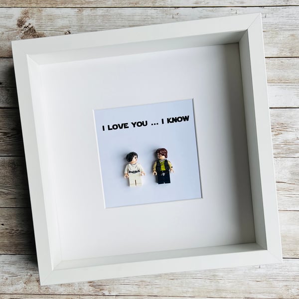 Star Wars I Love You, I Know Personalised Minifigures Frame