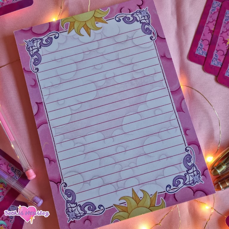 Tarot Notepad - A5 Lined Notepad - Witchy Gifts, Stationery