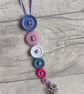 Trio of Frosty Button Dangle Tree Decorations, Christmas Decorations - Image 6