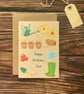 Hand-illustrated Dad Gardeners Greeting Card- Birthday Card