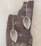 Upcycled Book Page Origami Leaf Earrings: choice of book, literary jewellery 