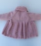 Hand knitted matinee coat in merino wool - Image 3