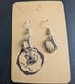 Handcrafted Vampire Fangs Dangle Earrings - 1.6x1.3cm