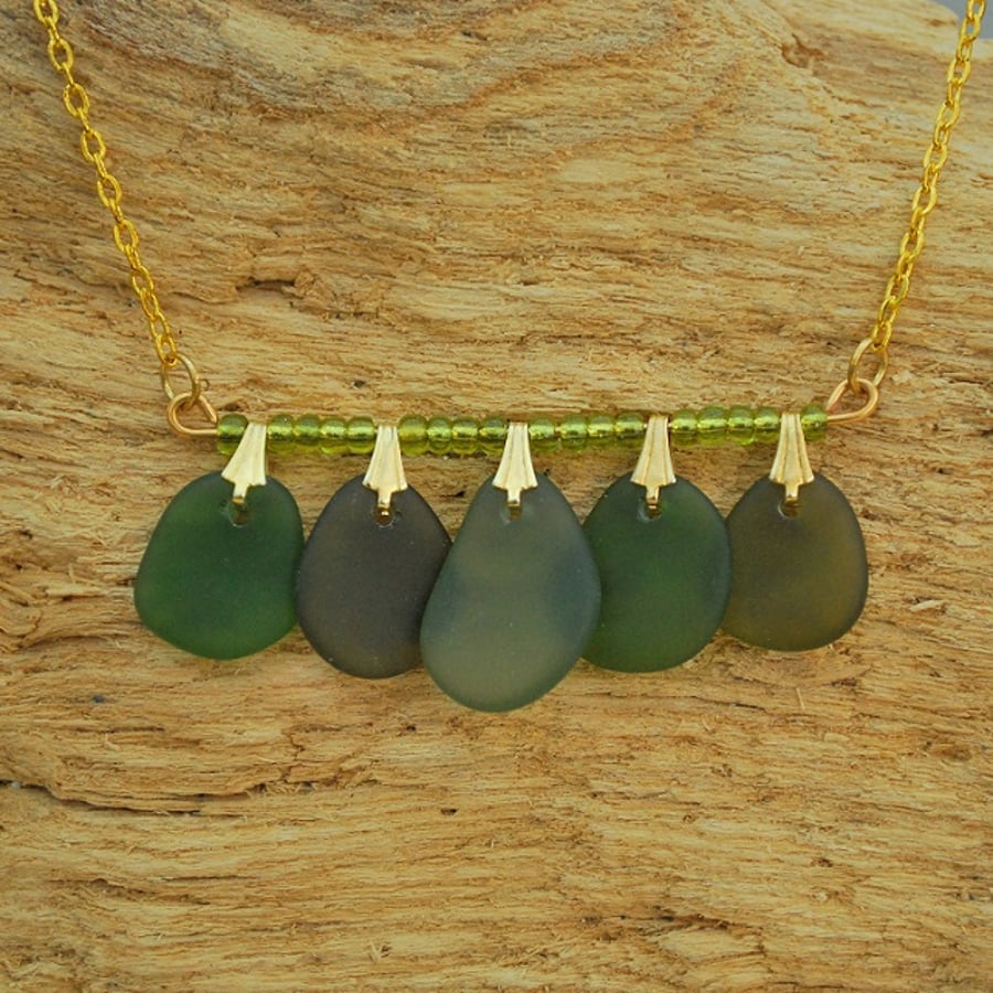 Beach glass pendant