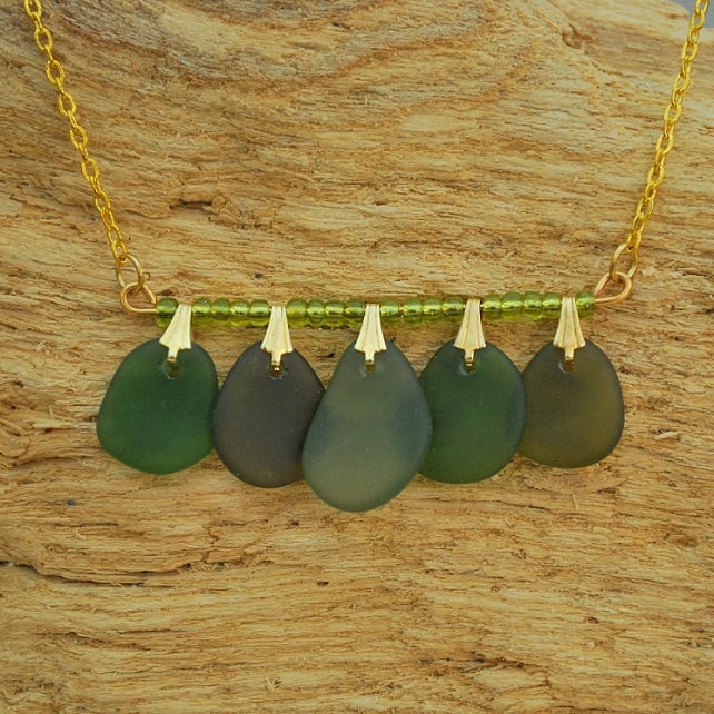 Beach glass pendant