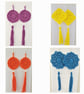 Boho crochet dangle earrings - Image 1