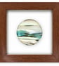 Framed fused glass rondel - H