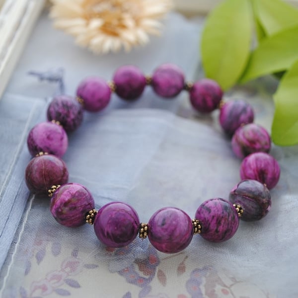 Purple Jasper Bracelet