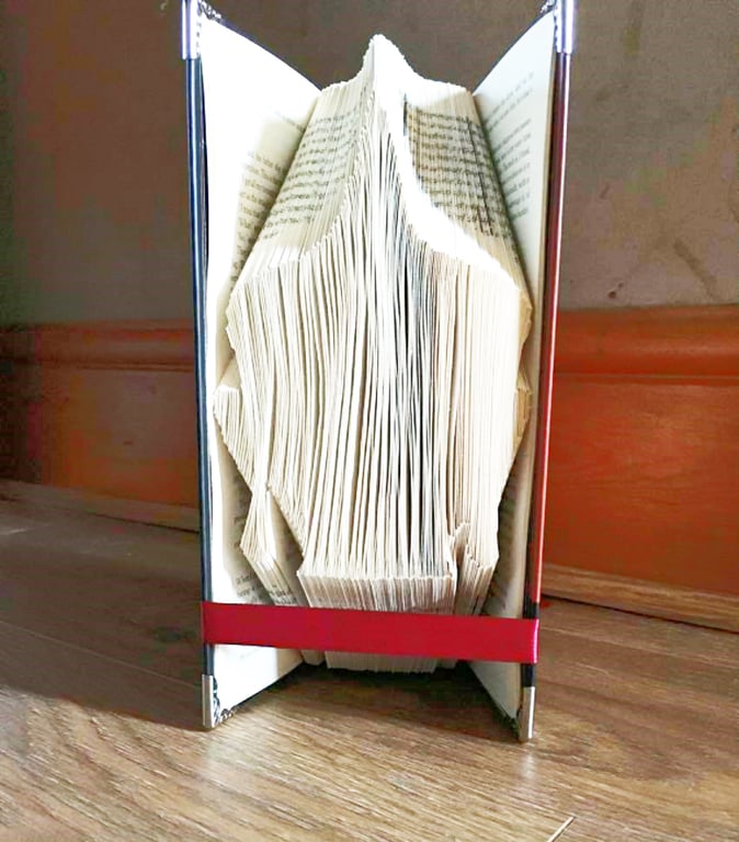 Buddha Head, (female) MMF Book folding Pattern - EMAILED PDF PATTERN