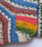 hand knit womens wool socks UK 4-6 - Image 4