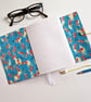 Goldfish Red Leather Journal, perfect Notebook or Sketchbook , Chiyogami Paper - Image 3