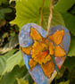 SALE - One of a Kind Hand Painted Daffodil Wooden Heart