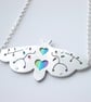 Moth pendant with rainbow colours - Image 2