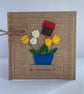 New Home Card. Handmade. Wool felt. Keepsake Card. Recycled Card. - Image 2