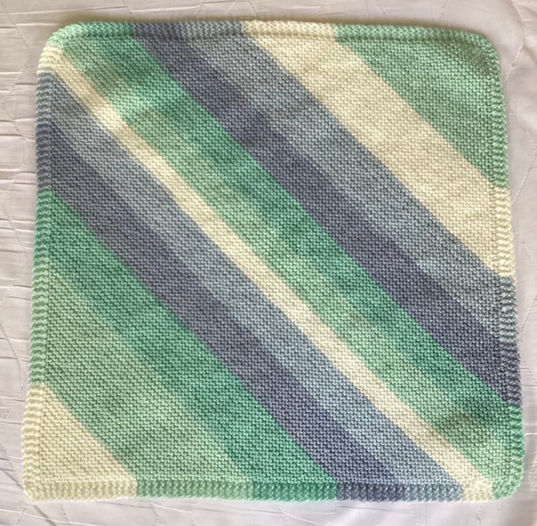 Baby blanket hand knitted