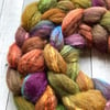 Oatmeal BFL and Silk Spinning fibre 100g Pickle path