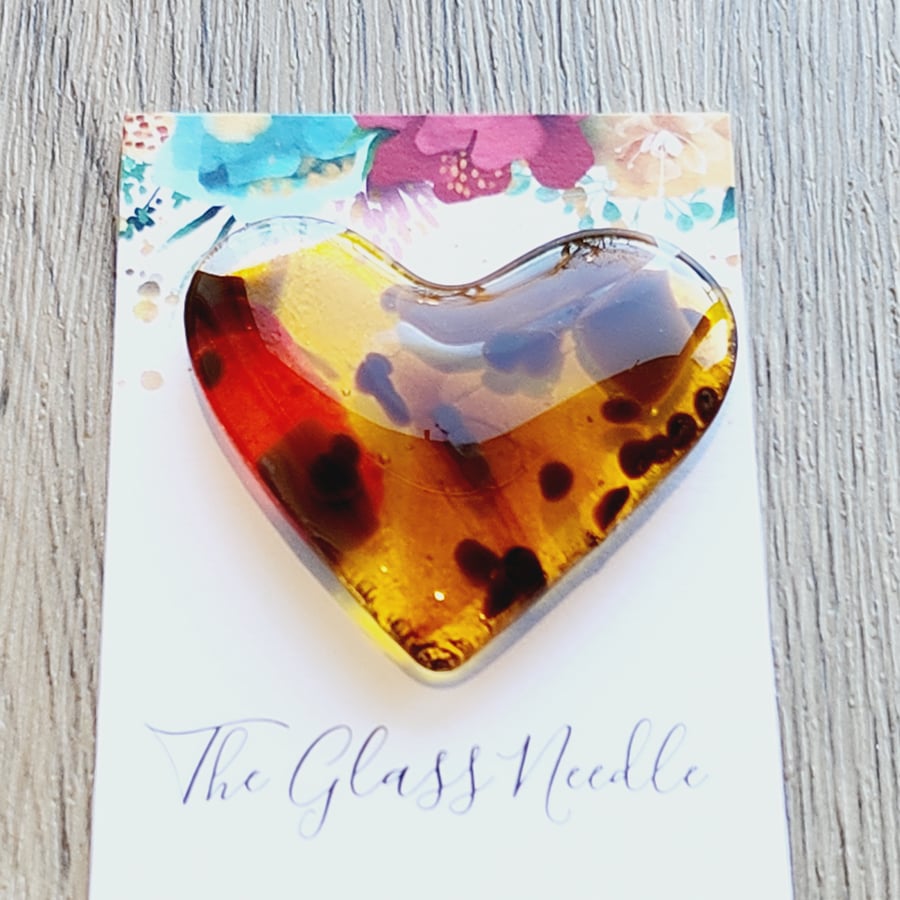 Fused Glass 'Heart To Hold'