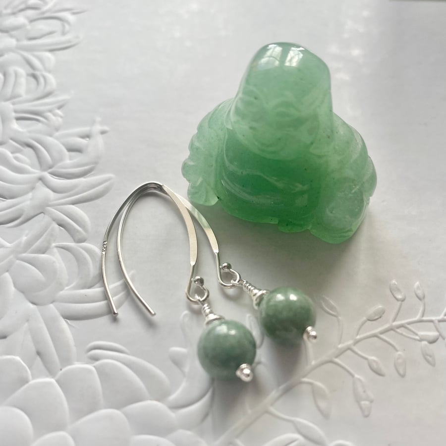 Burmese Jade earrings.