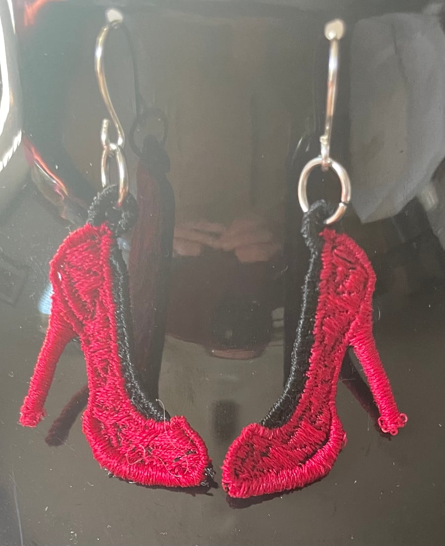 Handmade Free Standing Lace Earrings