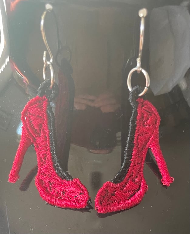 Handmade Free Standing Lace Earrings