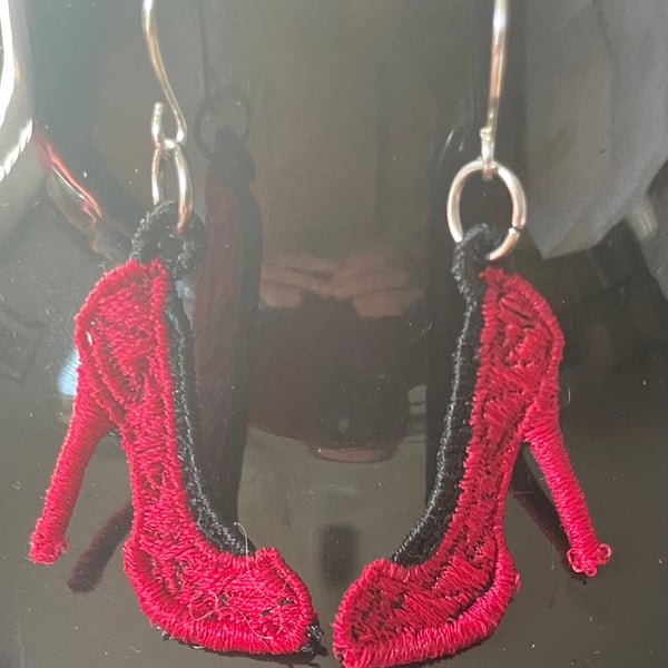 Handmade Free Standing Lace Earrings