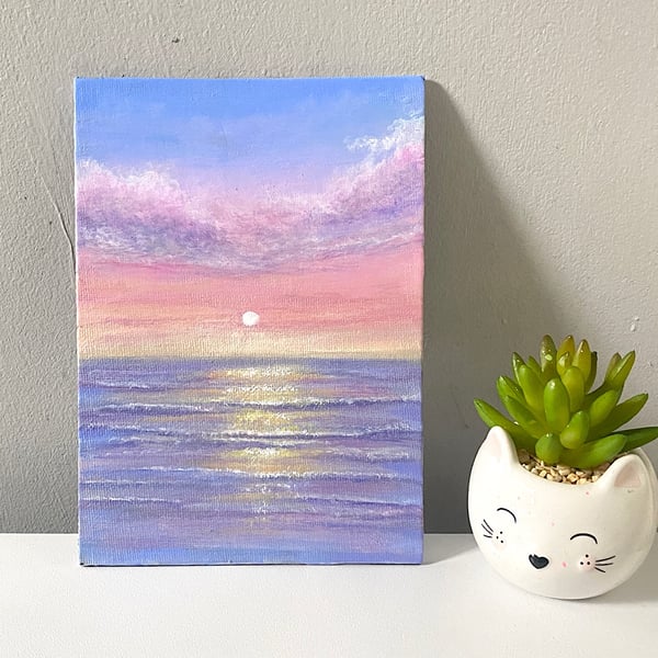 Acrylic seascape painting