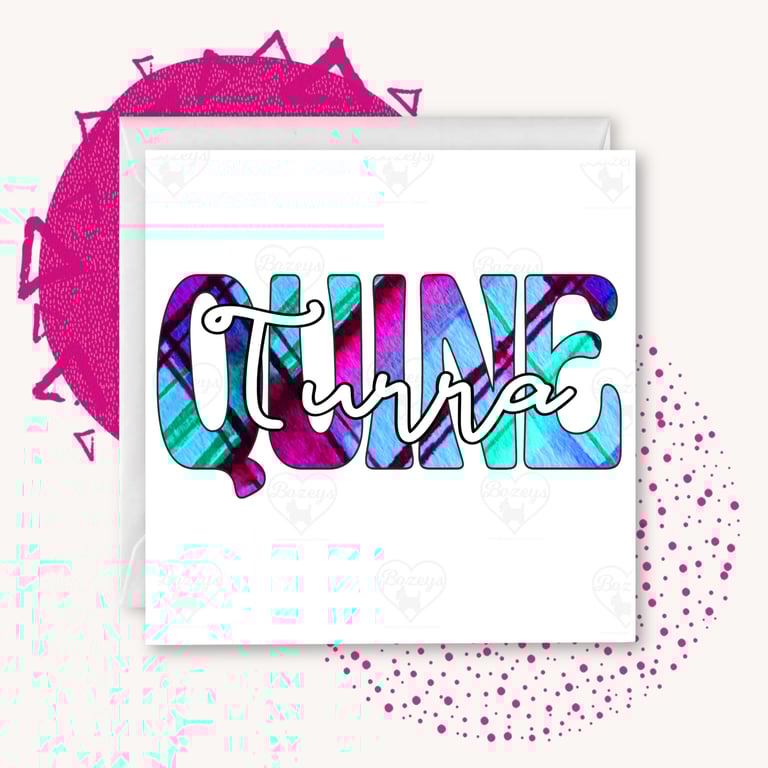 Turra Quine - Turriff - Tartan Doric Greetings Card