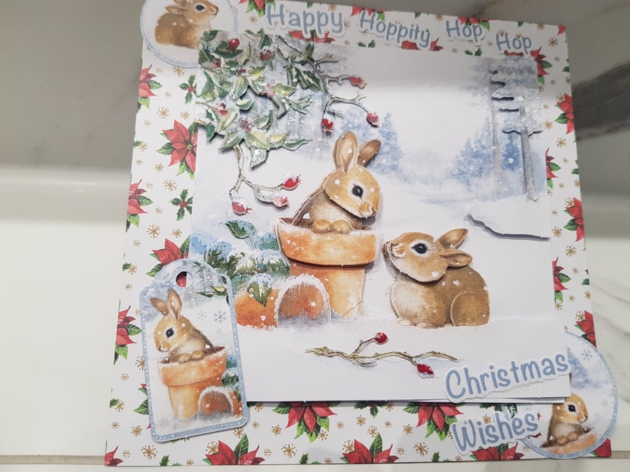 Christmas Bunny Card