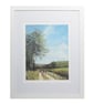 COUNTRYSIDE Art Print-Cows On The Lane-Mother's Day Gift-Giclee 10x8 Wood Frame