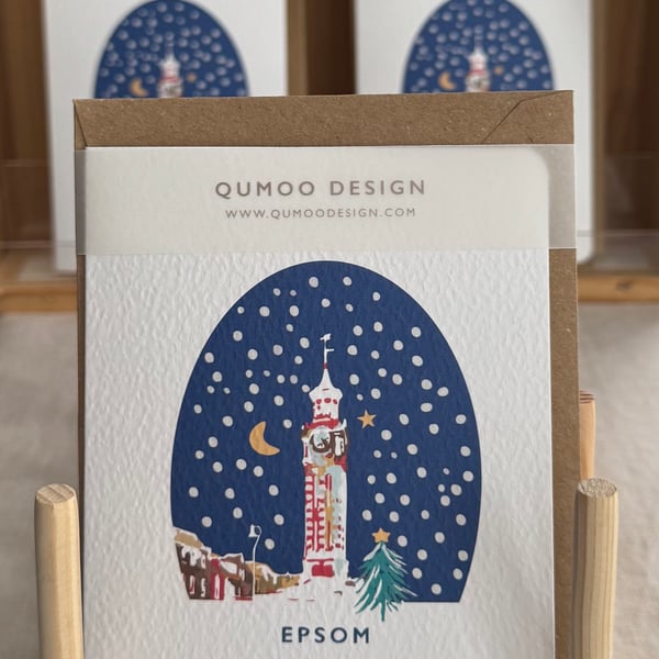  Epsom Surrey Christmas Card (QM 298)