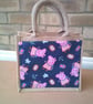 Small Jute Bag with Pocket
