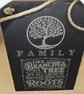 Family Like Branches on a Tree Slate Plaque Tree of Life Wall Hanging Engraved F - Image 3