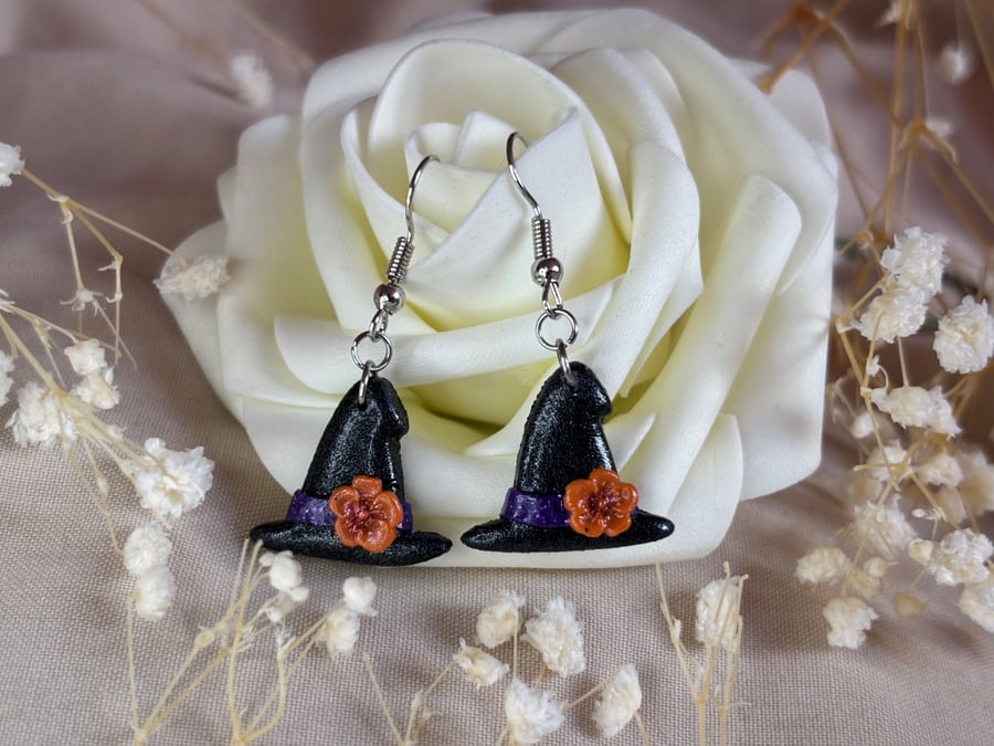Spellbound Witch Hat Earrings