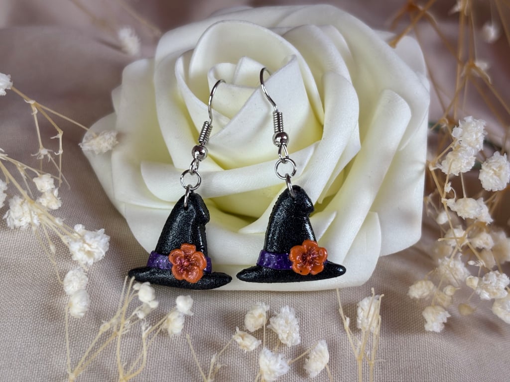 Spellbound Witch Hat Earrings