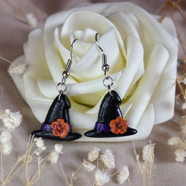 Spellbound Witch Hat Earrings