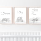 Safari Nursery Wall Art - SET OF 3